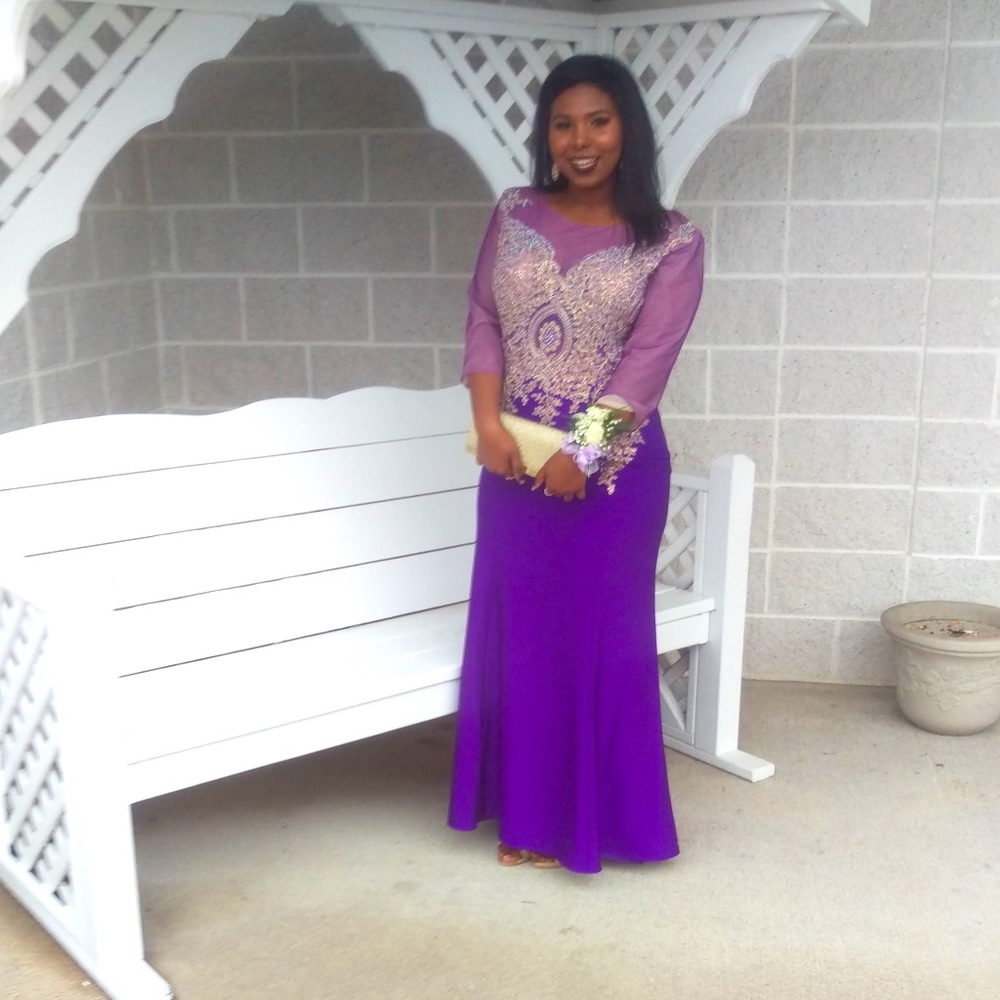 Purple Prom Gown Dress